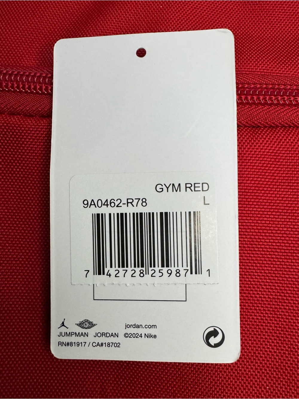 Jordan Red Backpack - Picture 3 of 3